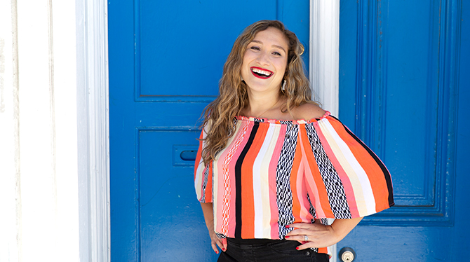 Natalie smiling